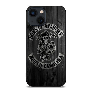 SONS OF ANARCHY NORTH CAROLINA WOOD LOGO iPhone 14 Plus Case Cover SONS OF ANARCHY NORTH CAROLINA WOOD LOGO iPhone 14 Plus Case Cover