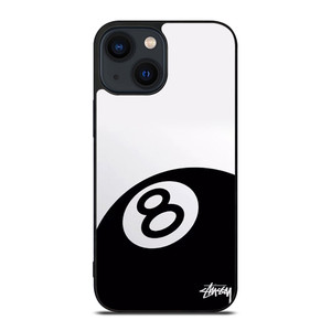 STUSSY 8 BALL BLACK iPhone 14 Plus Case Cover