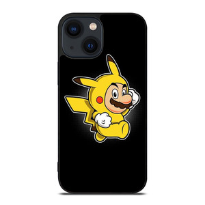 SUPER MARIO BROS X PIKACHU POKEMON iPhone 14 Plus Case Cover SUPER MARIO BROS X PIKACHU POKEMON iPhone 14 Plus Case Cover