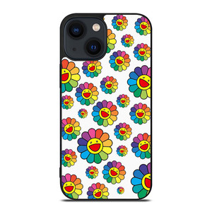 TAKASHI MURAKAMI FLOWER PATTERN iPhone 14 Plus Case Cover TAKASHI MURAKAMI FLOWER PATTERN iPhone 14 Plus Case Cover