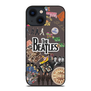 THE BEATLES ROCK BAND COLLAGE iPhone 14 Plus Case Cover THE BEATLES ROCK BAND COLLAGE iPhone 14 Plus Case Cover