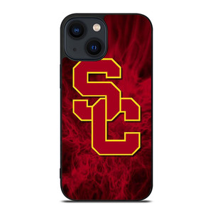 USC TROJANS RED SMOKED LOGO iPhone 14 Plus Case Cover USC TROJANS RED SMOKED LOGO iPhone 14 Plus Case Cover