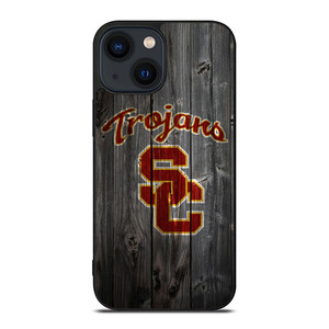 USC TROJANS WOOD LOGO iPhone 14 Plus Case Cover USC TROJANS WOOD LOGO iPhone 14 Plus Case Cover
