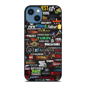 ALL GAMES LOGO CROSSOVER iPhone 14 Case Cover