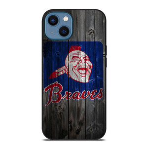 ATLANTA BRAVES BASEBALL WOODEN SYMBOL iPhone 14 Case Cover