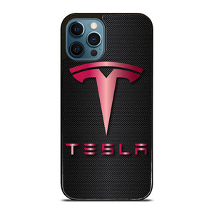 TESLA RED CARBON  iPhone 12 Pro Max Case Cover TESLA RED CARBON  iPhone 12 Pro Max Case Cover