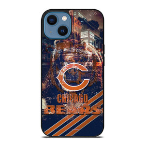 CHICAGO BEARS FOOTBALL RUSTY SYMBOL iPhone 14 Case Cover CHICAGO BEARS FOOTBALL RUSTY SYMBOL iPhone 14 Case Cover