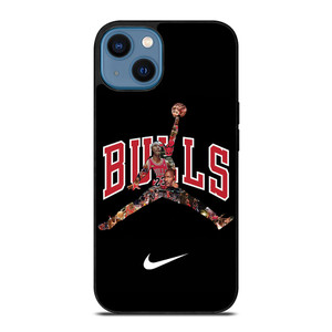 CHICAGO BULLS MICHAEL JORDAN JUMP NIKE iPhone 14 Case Cover