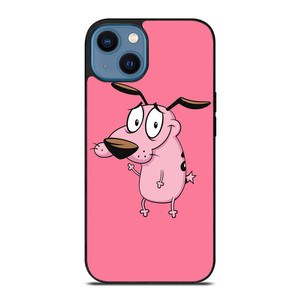 COURAGE THE COWARDLY DOG CARTOON PINK iPhone 14 Case Cover