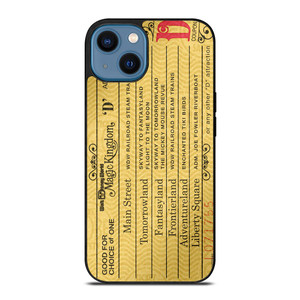 DISNEY WORLD TICKET iPhone 14 Case Cover DISNEY WORLD TICKET iPhone 14 Case Cover