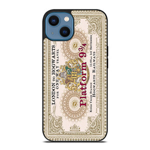 HARRY POTTER TICKETS PLATFORM NINE AND THREE QUARTERS iPhone 14 Case Cover HARRY POTTER TICKETS PLATFORM NINE AND THREE QUARTERS iPhone 14 Case Cover