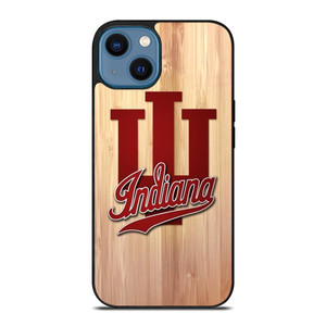 INDIANA HOOSIERS WOOD LOGO iPhone 14 Case Cover