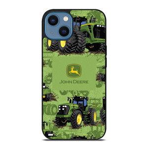 JOHN DEERE TRACTORS PATTERN iPhone 14 Case Cover JOHN DEERE TRACTORS PATTERN iPhone 14 Case Cover