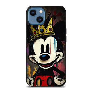 KING MICKEY MOUSE BRUSHED ART iPhone 14 Case Cover