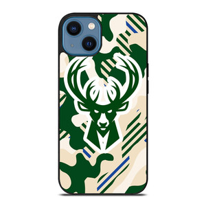 MILWAUKEE BUCKS SYMBOL PATTERN iPhone 14 Case Cover MILWAUKEE BUCKS SYMBOL PATTERN iPhone 14 Case Cover