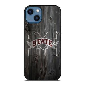 MISSISSIPPI STATE BASKETBALL WOOD LOGO iPhone 14 Case Cover MISSISSIPPI STATE BASKETBALL WOOD LOGO iPhone 14 Case Cover