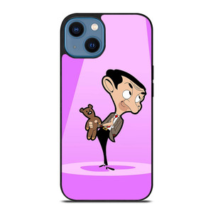 MR BEAN AND TEDDY BEAR CARTOON iPhone 14 Case Cover MR BEAN AND TEDDY BEAR CARTOON iPhone 14 Case Cover