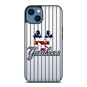NEW YORK YANKEES USA FLAG STRIPE LOGO iPhone 14 Case Cover NEW YORK YANKEES USA FLAG STRIPE LOGO iPhone 14 Case Cover