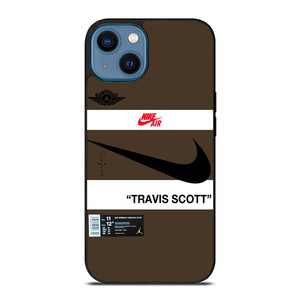 NIKE AIR JORDAN TRAVIS SCOTT BROWN iPhone 14 Case Cover NIKE AIR JORDAN TRAVIS SCOTT BROWN iPhone 14 Case Cover