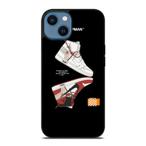NIKE AIR JUMPMAN OFF WHITE SNEAKERS iPhone 14 Case Cover NIKE AIR JUMPMAN OFF WHITE SNEAKERS iPhone 14 Case Cover