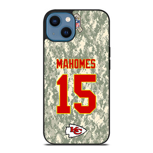 PATRICK MAHOMES KANSAS CITY CHIEFS CAMO KIT iPhone 14 Case Cover PATRICK MAHOMES KANSAS CITY CHIEFS CAMO KIT iPhone 14 Case Cover