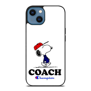 SNOOPY COACH CHAMPION LOGO iPhone 14 Case Cover SNOOPY COACH CHAMPION LOGO iPhone 14 Case Cover