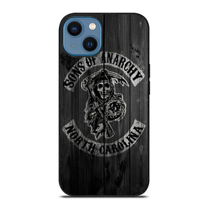 SONS OF ANARCHY NORTH CAROLINA WOOD LOGO iPhone 14 Case Cover SONS OF ANARCHY NORTH CAROLINA WOOD LOGO iPhone 14 Case Cover