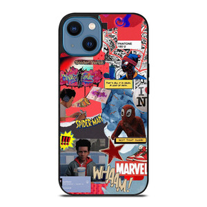SPIDERMAN MILES MORALES COLLAGE 2 iPhone 14 Case Cover SPIDERMAN MILES MORALES COLLAGE 2 iPhone 14 Case Cover