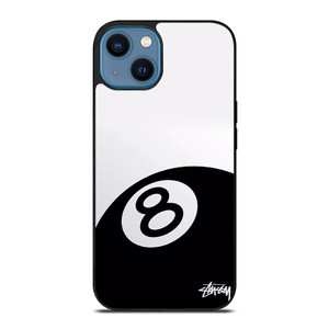 STUSSY 8 BALL BLACK iPhone 14 Case Cover STUSSY 8 BALL BLACK iPhone 14 Case Cover