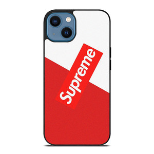 SUPREME SLICED LOGO iPhone 14 Case Cover SUPREME SLICED LOGO iPhone 14 Case Cover