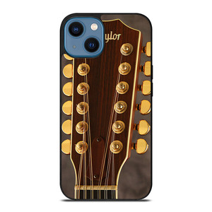 TAYLOR GUITARS HEADSTOCK GOLD iPhone 14 Case Cover TAYLOR GUITARS HEADSTOCK GOLD iPhone 14 Case Cover