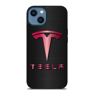 TESLA PINK CARBON iPhone 14 Case Cover TESLA PINK CARBON iPhone 14 Case Cover