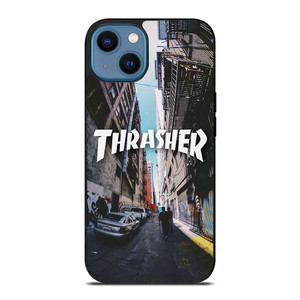 THRASHER SKATEBOARD URBAN CITY LOGO iPhone 14 Case Cover THRASHER SKATEBOARD URBAN CITY LOGO iPhone 14 Case Cover