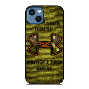 UNDER ARMOUR BUILD YOUR TEMPLE iPhone 14 Case Cover UNDER ARMOUR BUILD YOUR TEMPLE iPhone 14 Case Cover