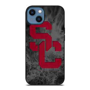 USC TROJANS FOOTBALL SMOKED LOGO iPhone 14 Case Cover USC TROJANS FOOTBALL SMOKED LOGO iPhone 14 Case Cover
