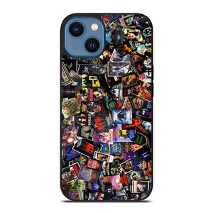 VHS CASSETTE TAPE HORROR MOVIES COLLECTION iPhone 14 Case Cover VHS CASSETTE TAPE HORROR MOVIES COLLECTION iPhone 14 Case Cover