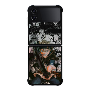 ASTA BLACK CLOVER BLACK BULL Samsung Galaxy Z Flip 4 Case Cover ASTA BLACK CLOVER BLACK BULL Samsung Galaxy Z Flip 4 Case Cover
