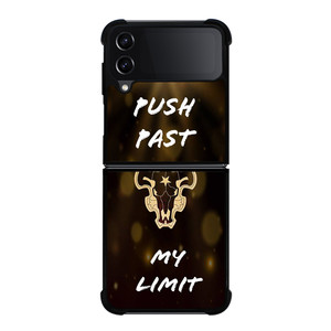 BLACK CLOVER BLACK BULL QUOTES Samsung Galaxy Z Flip 4 Case Cover BLACK CLOVER BLACK BULL QUOTES Samsung Galaxy Z Flip 4 Case Cover