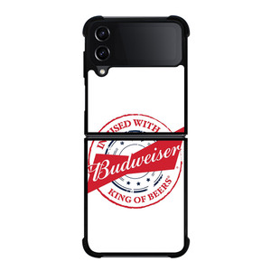BUDWEISER KING OF BEERS BADGE Samsung Galaxy Z Flip 4 Case Cover BUDWEISER KING OF BEERS BADGE Samsung Galaxy Z Flip 4 Case Cover