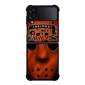 CINCINNATI BENGALS JASON FRIDAY MASK Samsung Galaxy Z Flip 4 Case Cover CINCINNATI BENGALS JASON FRIDAY MASK Samsung Galaxy Z Flip 4 Case Cover