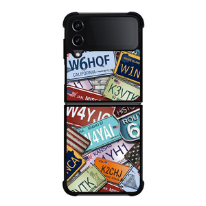CLASSIC AMERICAN CAR PLATE Samsung Galaxy Z Flip 4 Case Cover CLASSIC AMERICAN CAR PLATE Samsung Galaxy Z Flip 4 Case Cover