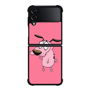 COURAGE THE COWARDLY DOG CARTOON PINK Samsung Galaxy Z Flip 4 Case Cover COURAGE THE COWARDLY DOG CARTOON PINK Samsung Galaxy Z Flip 4 Case Cover