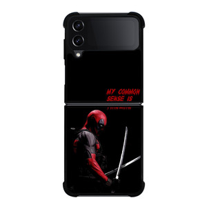 DEADPOOL FUNNY MY COMMON SENSE IS TINGLING Samsung Galaxy Z Flip 4 Case Cover DEADPOOL FUNNY MY COMMON SENSE IS TINGLING Samsung Galaxy Z Flip 4 Case Cover