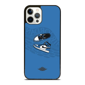 AIR JORDAN 1 SNEAKERS BLUE iPhone 12 Pro Case Cover AIR JORDAN 1 SNEAKERS BLUE iPhone 12 Pro Case Cover