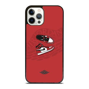AIR JORDAN 1 SNEAKERS RED iPhone 12 Pro Case Cover AIR JORDAN 1 SNEAKERS RED iPhone 12 Pro Case Cover