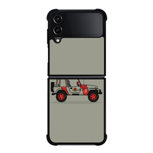 JEEP WRANGLER JURASSIC PARK Samsung Galaxy Z Flip 4 Case Cover JEEP WRANGLER JURASSIC PARK Samsung Galaxy Z Flip 4 Case Cover