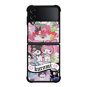 KUROMI MY MELODY CARTOON Samsung Galaxy Z Flip 4 Case Cover KUROMI MY MELODY CARTOON Samsung Galaxy Z Flip 4 Case Cover