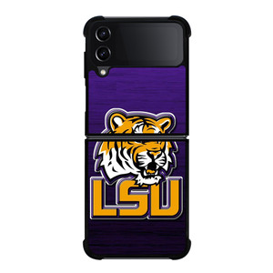 LSU TIGERS WOOD EMBLEM Samsung Galaxy Z Flip 4 Case Cover