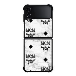 MCM WORLDWIDE WHITE MARBLE Samsung Galaxy Z Flip 4 Case Cover