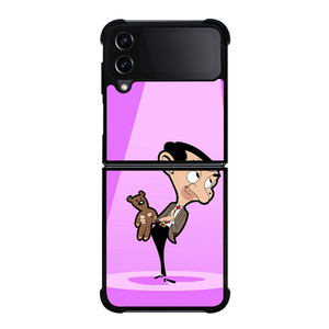 MR BEAN AND TEDDY BEAR CARTOON Samsung Galaxy Z Flip 4 Case Cover